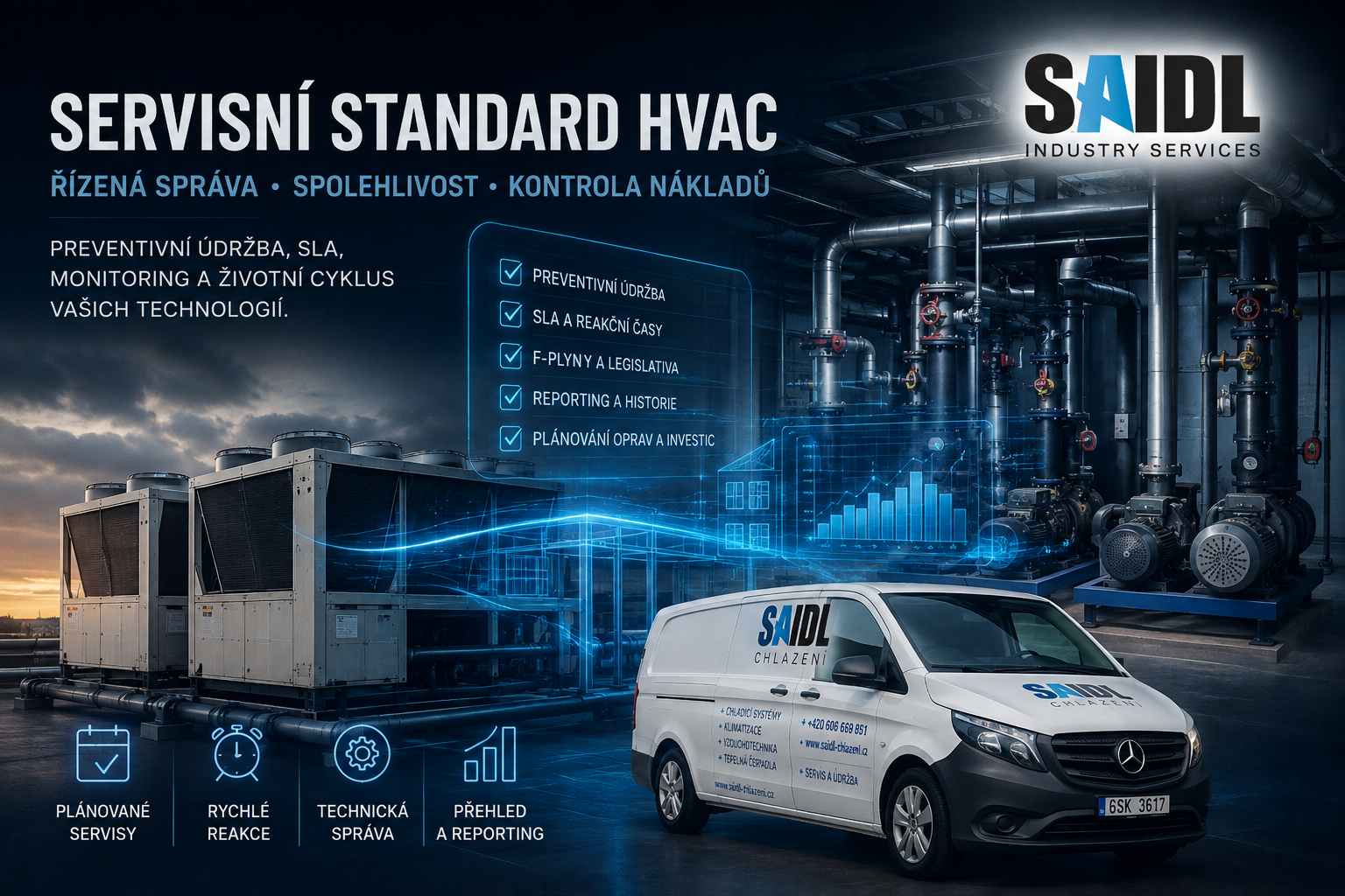 Proč mít servisní standard HVAC | Preventivní údržba, SLA a dlouhodobá správa technologií