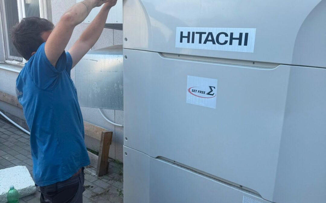 Servis systému Hitachi VRV | Restaurace Kostelec nad Labem | Diagnostika úniku chladiva a uvedení systému do provozu