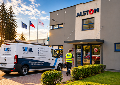 Komplexní servis 92 klimatizačních a chladicích zařízení | ALSTOM Česká Lípa / CBRE